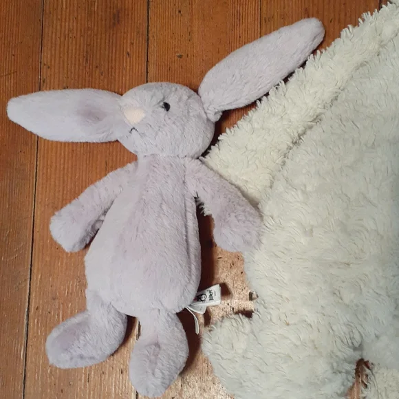 Jellycat Bashful Lilac Bunny and Cat Stuffed Animal  Soft Plush - Picture 4 of 7
